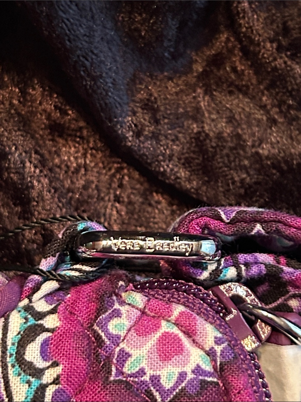 Vera Bradley Purple Floral Quilted Crossbody - Picture 6 of 10